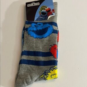 Sesame Street Socks with Colorful Multi Character Design NWT Elmo, Big Bird